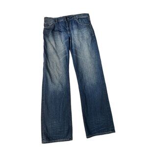 Artful Dodger Distressed Blue Jeans Men's Size 36w 34L 100% Cotton
